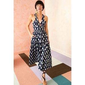 Ulla Johnson Maki Ikat Midi Dress New 0 Hand Dyed